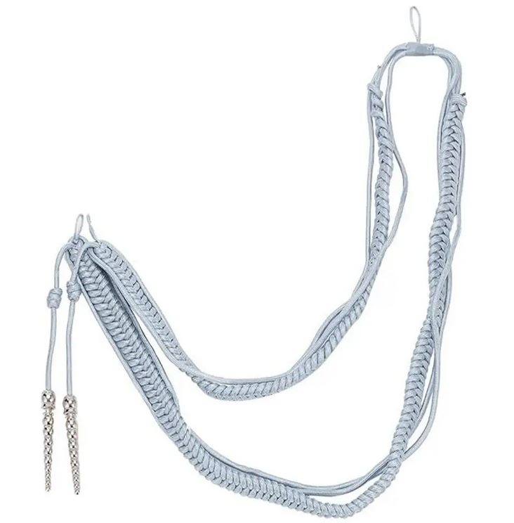 premium quality traditional braided shoulder cord accessory for uniform cosplay costume 3d design with logo decoration premium quality traditional braided shoulder cord accessory for uniform cosplay costume 3d design with logo decoration