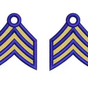 high quality chevron embroidered patches customized size fabric decorative badges insignia trimming tailored outfits custom logo