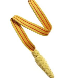 customized gold bullion wire sword knot with metal knot top quality customized uniform accessories