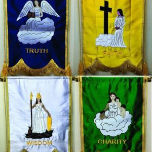 masonic regalia oes machine embroidery amaranth station banners
